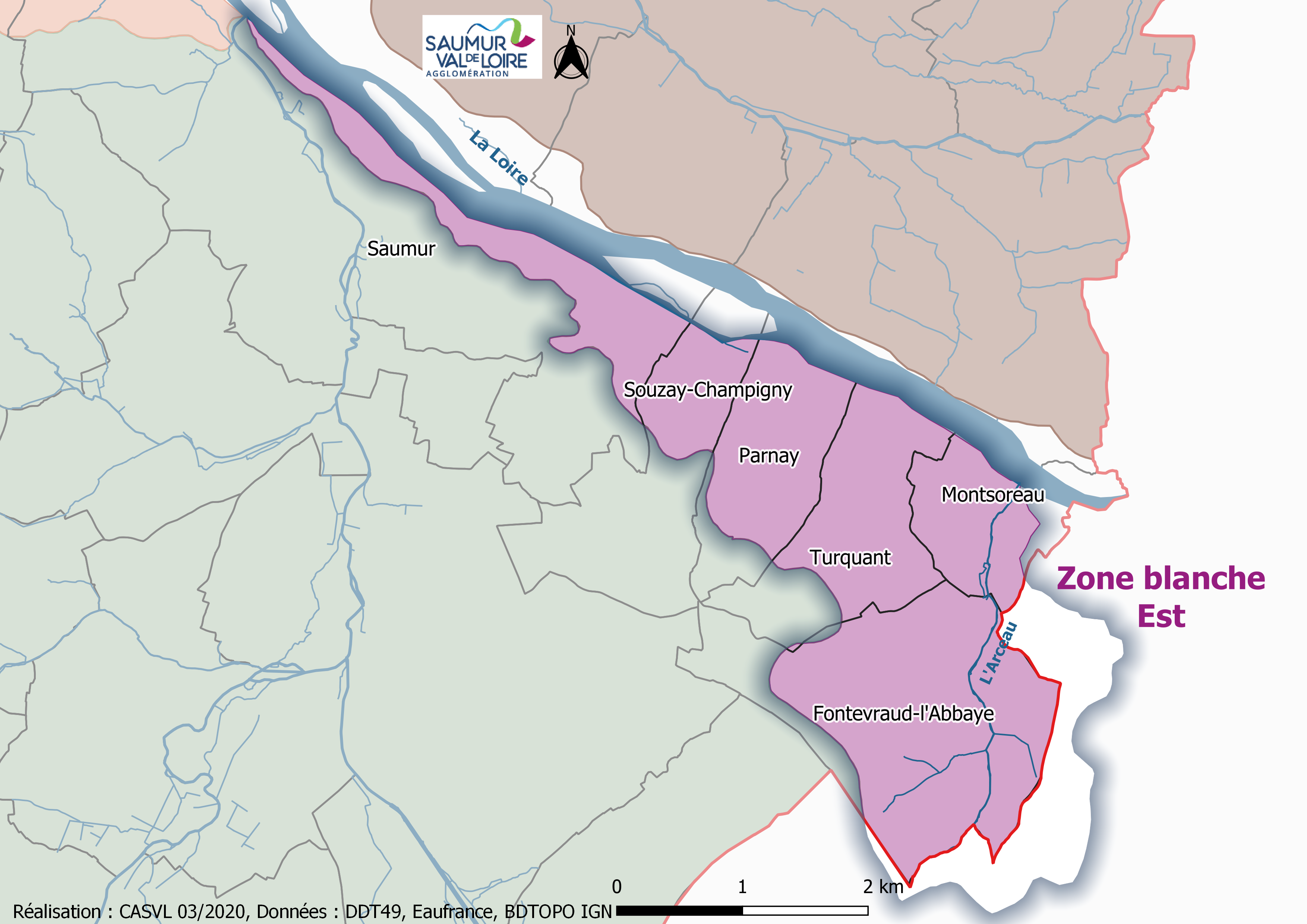zones blanches ZB Est