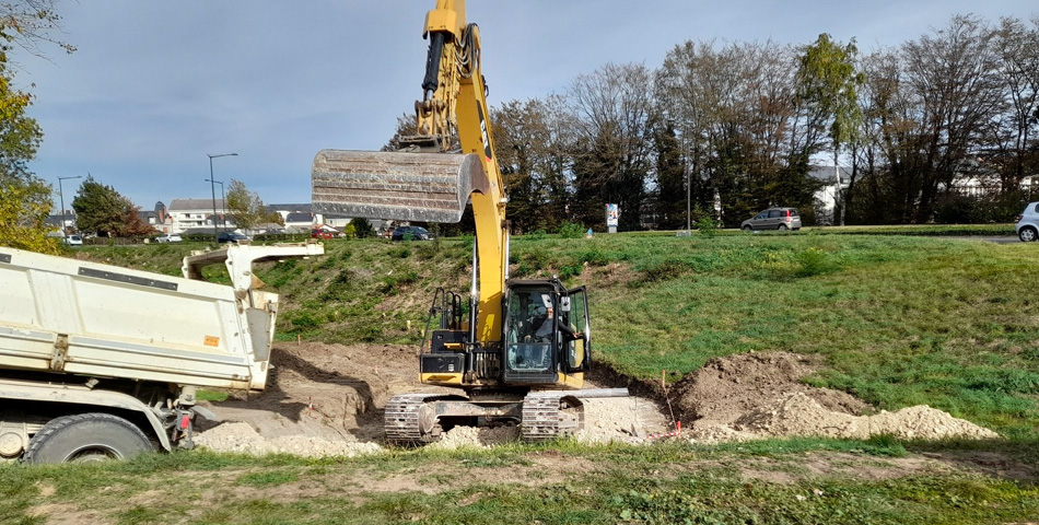 Avancement des travaux de s&eacute;curisation de la digue de Saumur
