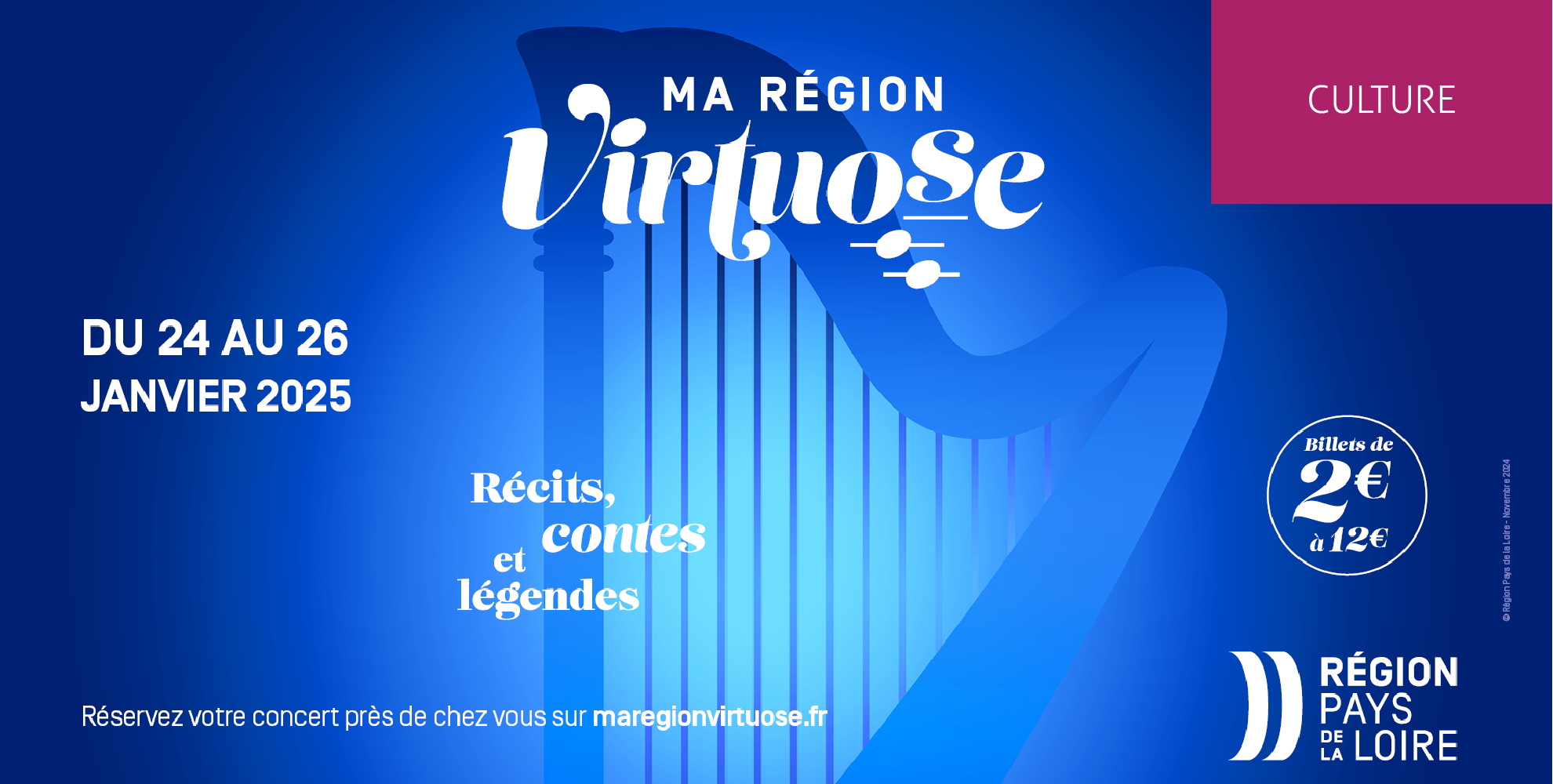 Ma R&eacute;gion Virtuose revient pour une 2ᵉ &eacute;dition du 24 au 26 janvier 2025 
