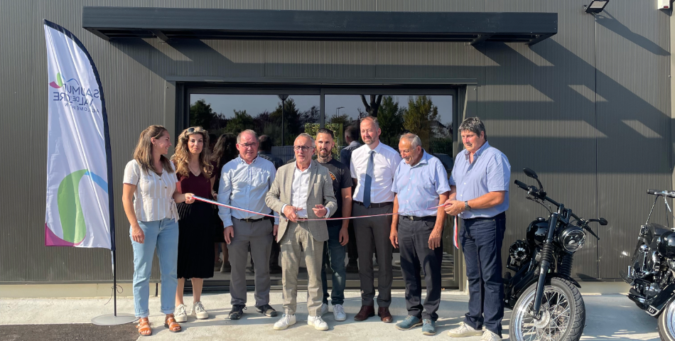 Inauguration d'un atelier-relais sur la zone de la Petite Champagne &agrave; Dou&eacute;-en-Anjou