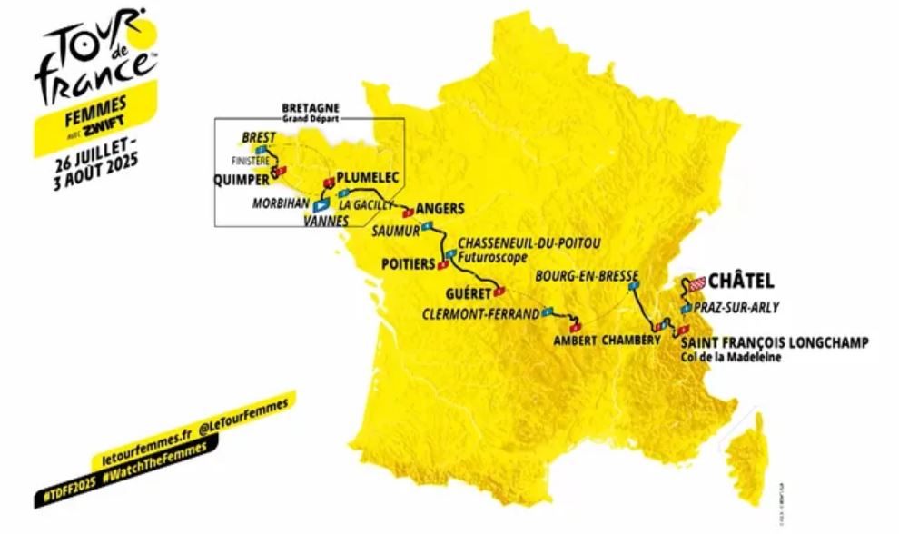 Le Tour de France F&eacute;minin 2025 fera &eacute;tape &agrave; Saumur le 29 juillet !